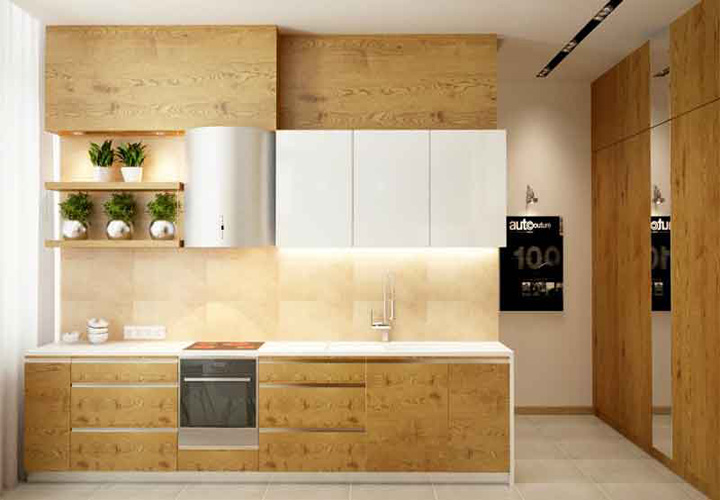 Tủ bếp gỗ An Cường AC28