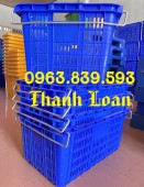 Sóng nhựa hở hs011, sóng nhựa có quai sắt, rổ nhựa đựng trái cây / 0963839593